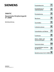 Siemens SIMATIC ET 200M Betriebsanleitung