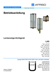 AFRISO LAS 72 E Betriebsanleitung