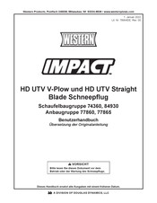 Western IMPACT HD UTV Straight Benutzerhandbuch