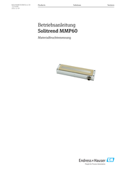 Endress+Hauser Solitrend MMP60 Betriebsanleitung