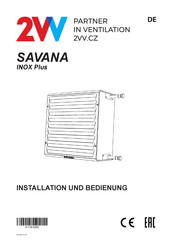 2VV SAVANA INOX Plus Installation Und Bedienung