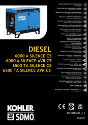 SDMO Diesel 6000 A Silence C5 Benutzer- Und Wartungshandbuch