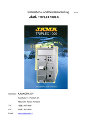 JAMA TRIPLEX 1000-K Installation Und Betriebsanleitung