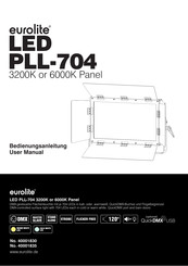 EuroLite LED PLL-704 6000K Panel Bedienungsanleitung