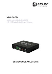 Ecler VEO-DACS4 Bedienungsanleitung