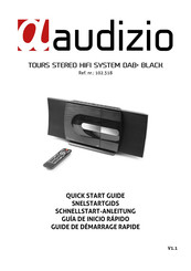 Audizio TOURS STEREO HIFI SYSTEM DAB+ BLACK Schnellstartanleitung