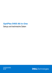 Dell OptiPlex 5400 All-in-One Einrichtung Und Technische Daten