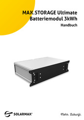 SolarMax MAX.STORAGE Ultimate Handbuch