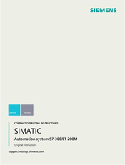 Siemens Simatic S7-300/ET 200M Kompaktbetriebsanleitung