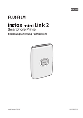 Fujifilm instax mini Link 2 Bedienungsanleitung