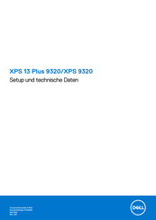 Dell P151G Einrichtung Und Technische Daten