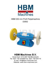 HBM Machines PMS 250 Bedienungsanleitung
