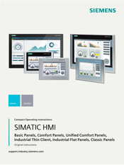 Siemens SIMATIC HMI Classic Panels Kompaktbetriebsanleitung