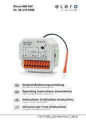 elero Revio-868 SW Original Bedienungsanleitung