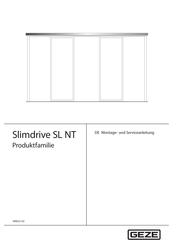 GEZE Slimdrive SL NT Serie Montage- Und Serviceanleitung