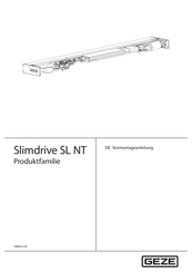 GEZE Slimdrive SL NT Serie Vormontageanleitung