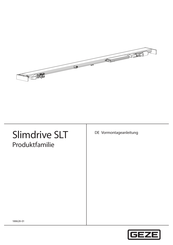 GEZE Slimdrive SLT Serie Vormontageanleitung