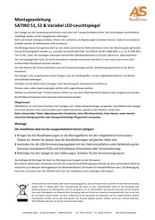 As Baddesign SATINO S1 Montageanleitung