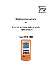 Kobold HND-T105 Bedienungsanleitung