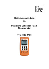 Kobold HND-T126 Bedienungsanleitung