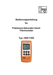 Kobold HND-T205 Bedienungsanleitung