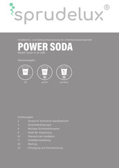 SPRUDELUX POWER SODA Quick-In 20-20M Installations- Und Gebrauchsanweisung