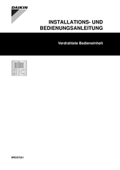 Daikin BRC073A1 Installations- Und Bedienungsanleitung