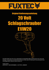 Fuxtec E1IW20 Original Bedienungsanleitung