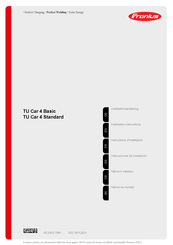 Fronius TU Car 4 Standard Installationsanleitung