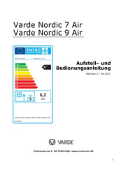 Varde Nordic 9 Air Aufstell- Und Bedienungsanleitung