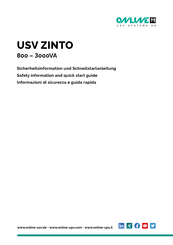 online ZINTO 800 Sicherheitsinformation Und Schnellstartanleitung