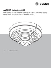 Bosch Avenar detector 4000 Bedienungsanleitung