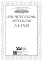 Gessi ARCHITECTURAL WELLNESS 61108 Montageanleitung