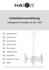 HAGOR Ceilingmount Triangle Installationsanleitung