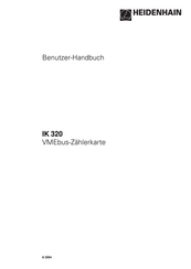 HEIDENHAIN IK 320 Benutzerhandbuch