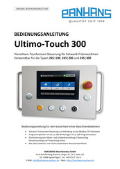 PANHANS Ultimo-Touch 300 Bedienungsanleitung