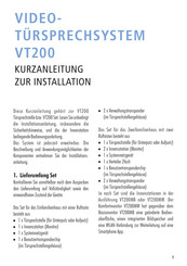 indexa VT200 Kurzanleitung Zur Installation