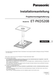 Panasonic ET-PKD520B Installationsanleitung