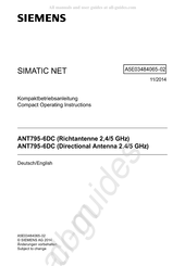 Siemens SIMATIC NET ANT795-6DC Kompaktbetriebsanleitung