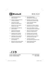 EINHELL GC-CL 18 Li E Originalbetriebsanleitung