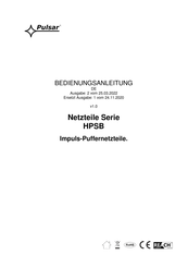 Pulsar HPSB-12V15A-D Bedienungsanleitung