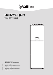 Vaillant uniTOWER pure VWL 105/7.2 AS 230V S3 Betriebsanleitung