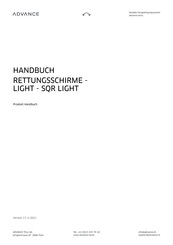 Advance LIGHT Produkthandbuch