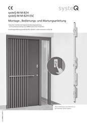 Esco systeQ-M-M-B2H-ESC Montage-, Bedienungs- Und Wartungsanleitung