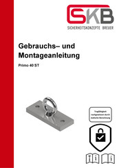 SKB Primo 40 ST Gebrauchs- Und Montageanleitung