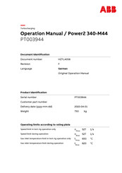 ABB Power2 340-M44 Bedienungsanleitung