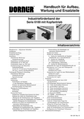 Dorner 6100 Serie Handbuch Für Aufbau, Wartung & Ersatzteile
