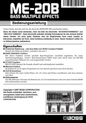 Boss ME-20B Bedienungsanleitung