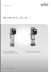 Wilo Helix VE 22 Einbau- Und Betriebsanleitung