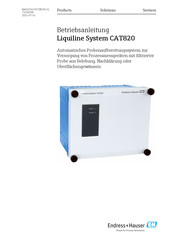 Endress+Hauser Liquiline System CAT820 Betriebsanleitung